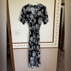 Who What Wear Hi-Lo Floral Wrap Dress | Size Small